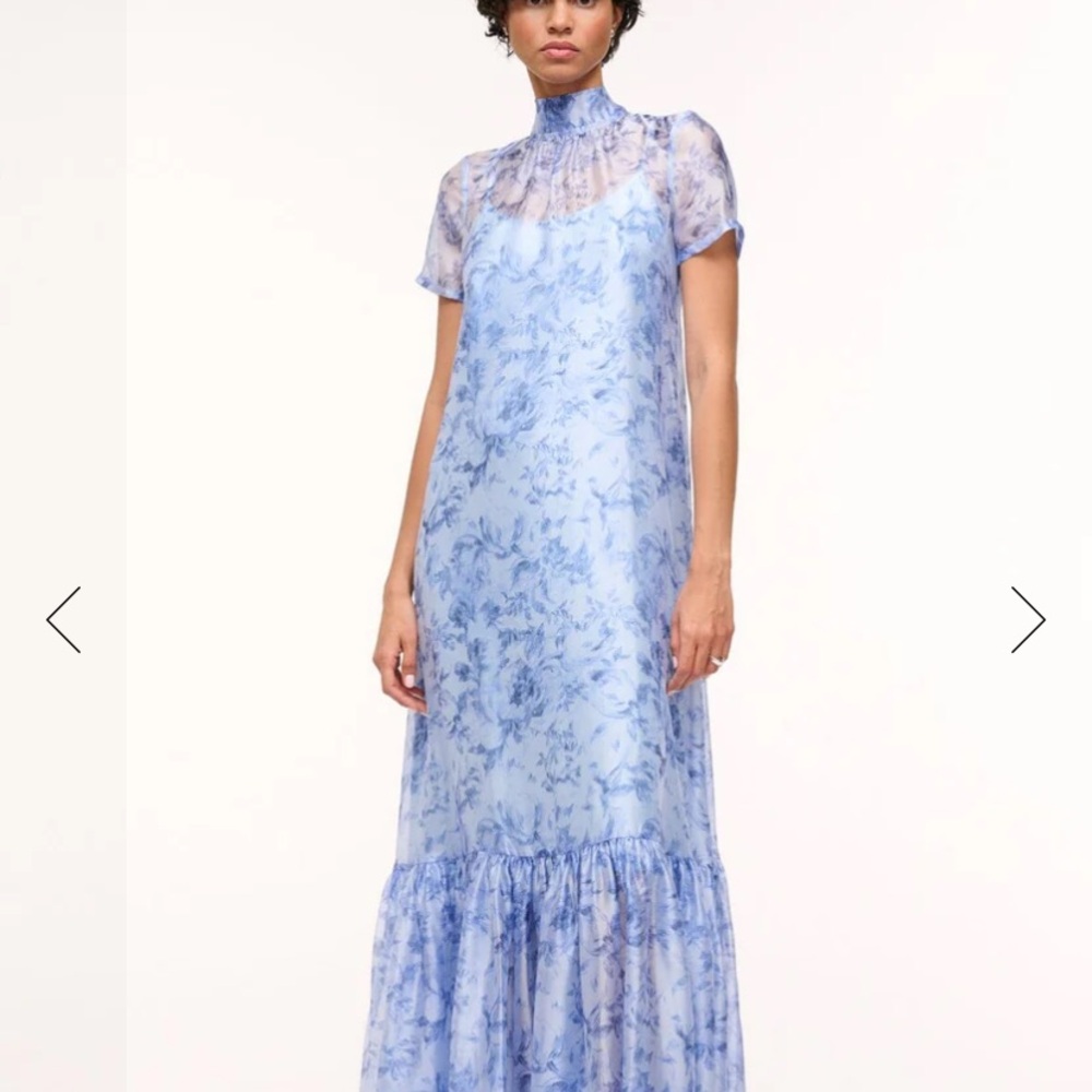 CALLUNA DRESS PERIWINKLE SKETCHBOOK FLORAL